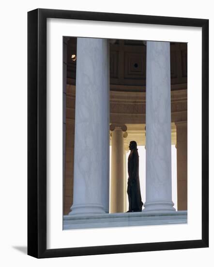 Interior, Jefferson Memorial, Washington D.C., United Staes of America (U.S.A.), North America-James Green-Framed Photographic Print
