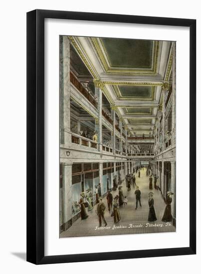 Interior, Jenkins Arcade, Pittsburgh, Pennsylvania-null-Framed Art Print