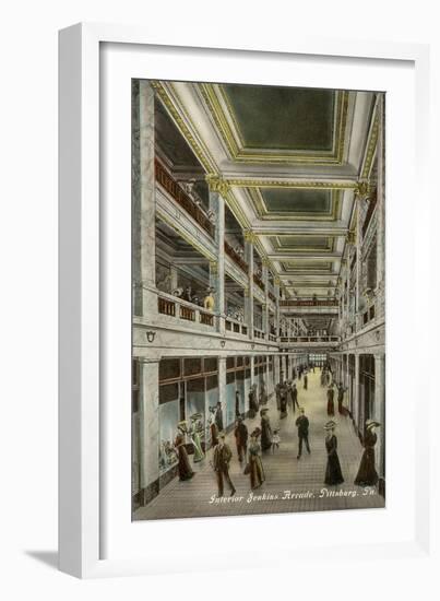 Interior, Jenkins Arcade, Pittsburgh, Pennsylvania-null-Framed Art Print