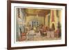 Interior, La Fonda Hotel, Santa Fe, New Mexico-null-Framed Premium Giclee Print