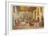 Interior, La Fonda Hotel, Santa Fe, New Mexico-null-Framed Art Print