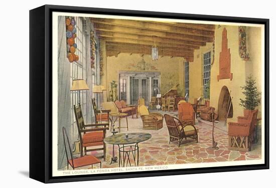 Interior, La Fonda Hotel, Santa Fe, New Mexico-null-Framed Stretched Canvas