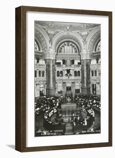 Interior, Library of Congress, Washington D.C.-null-Framed Art Print