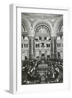 Interior, Library of Congress, Washington D.C.-null-Framed Art Print