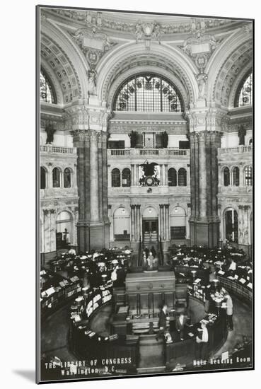 Interior, Library of Congress, Washington D.C.-null-Mounted Art Print