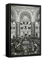 Interior, Library of Congress, Washington D.C.-null-Framed Stretched Canvas