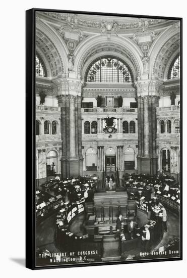 Interior, Library of Congress, Washington D.C.-null-Framed Stretched Canvas