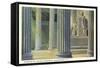 Interior, Lincoln Memorial, Washington D.C.-null-Framed Stretched Canvas