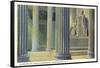Interior, Lincoln Memorial, Washington D.C.-null-Framed Stretched Canvas