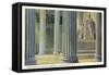 Interior, Lincoln Memorial, Washington D.C.-null-Framed Stretched Canvas