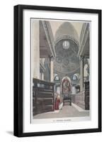 Interior Looking East, Church of St Stephen Walbrook, City of London, 1845-null-Framed Premium Giclee Print