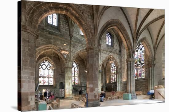 Interior Looking Northeast, St. Giles' Cathedral, Edinburgh, Scotland, United Kingdom-Nick Servian-Stretched Canvas