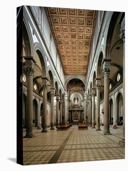 Interior Looking Towards the Apse-Filippo Brunelleschi-Stretched Canvas