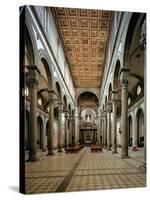 Interior Looking Towards the Apse-Filippo Brunelleschi-Stretched Canvas