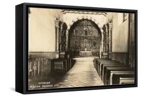 Interior, Mission Dolores, San Francisco, California-null-Framed Stretched Canvas