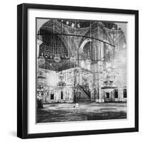 Interior, Mosque of Muhammad Ali, Cairo, Egypt, 1899-BL Singley-Framed Photographic Print