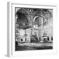 Interior, Mosque of Muhammad Ali, Cairo, Egypt, 1899-BL Singley-Framed Photographic Print