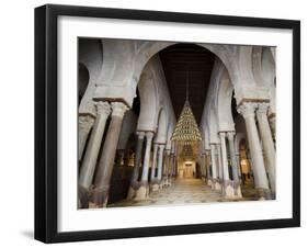 Interior, Mosque Okba (The Great Mosque), Kairouan, Unesco World Heritage Site, Tunisia-Ethel Davies-Framed Photographic Print