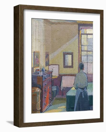 Interior (Mrs. Mounter), 1917-Harold Gilman-Framed Giclee Print