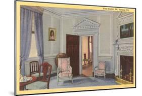 Interior, Mt. Vernon, Virginia-null-Mounted Art Print