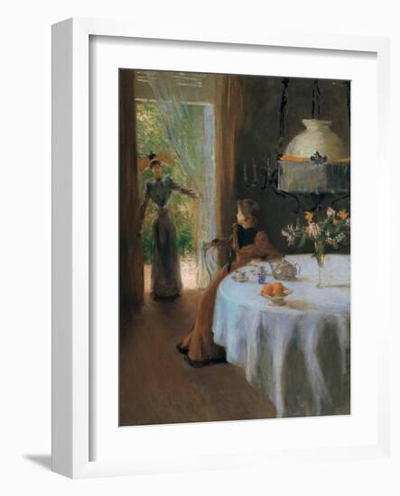 Interior, Muller Alfredo, 1890. Private Collection, Italy.-Alfredo Muller-Framed Art Print