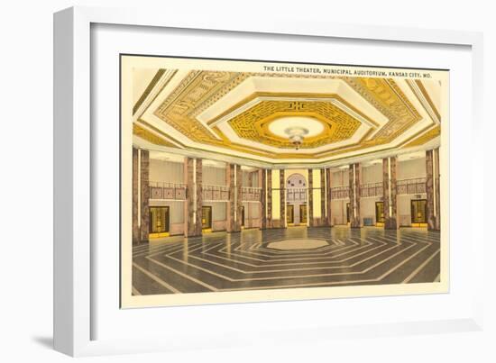 Interior, Municipal Auditorium, Kansas City, Missouri-null-Framed Art Print