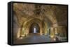 Interior Museum of Muslim military fort of Ajloun, Jordan.-Nico Tondini-Framed Stretched Canvas