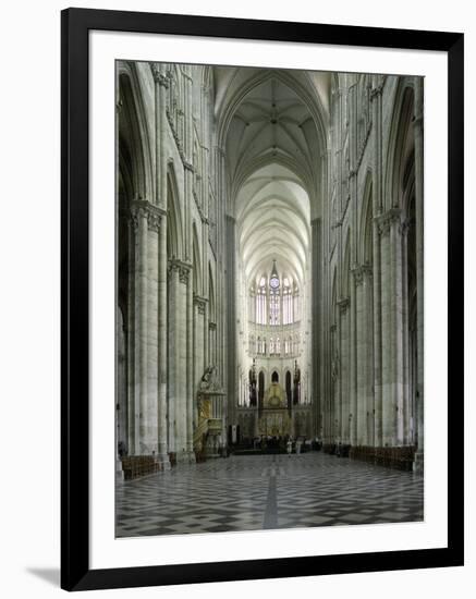 Interior, Notre Dame Cathedral, UNESCO World Heritage Site, Amiens, Picardy, France, Europe-Stuart Black-Framed Photographic Print