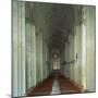 Interior of 12th Century Romanesque Church, Cunault in Anjou, Pays De La Loire, France-Tony Gervis-Mounted Photographic Print