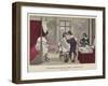 Interior of a Barber's House, Reign of Louis XIII of France, 17th Century-null-Framed Giclee Print