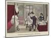 Interior of a Barber's House, Reign of Louis XIII of France, 17th Century-null-Mounted Giclee Print