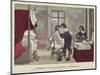 Interior of a Barber's House, Reign of Louis XIII of France, 17th Century-null-Mounted Giclee Print