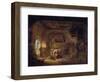 Interior of a Barn with an Old Woman at a Distaff-Isack van Ostade-Framed Giclee Print
