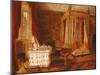 Interior of a Bedroom at Knole, Kent-W.S.P. Henderson-Mounted Giclee Print