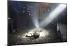 Interior of a Blackhouse, Arnol, Lewis, Outer Hebrides, Scotland, 2009-Peter Thompson-Mounted Photographic Print