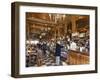 Interior of a Brasileira Old-Style Coffee House, Baixa Chiado, Lisbon, Portugal, Europe-Stuart Black-Framed Photographic Print