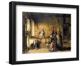 Interior of a Breton Boulangerie, C.1906-Joseph Bail-Framed Giclee Print