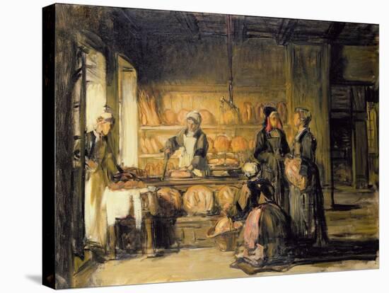 Interior of a Breton Boulangerie, C.1906-Joseph Bail-Stretched Canvas