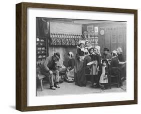 Interior of a Breton Pancake Restaurant, Finistere, c.1900-French Photographer-Framed Photographic Print