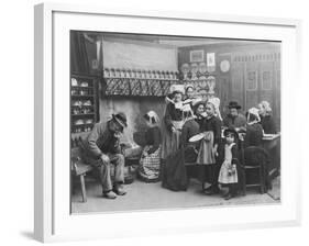 Interior of a Breton Pancake Restaurant, Finistere, c.1900-French Photographer-Framed Photographic Print