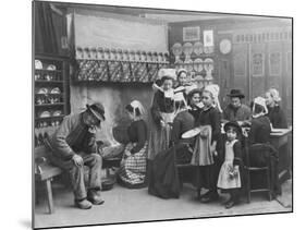 Interior of a Breton Pancake Restaurant, Finistere, c.1900-French Photographer-Mounted Photographic Print