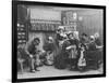 Interior of a Breton Pancake Restaurant, Finistere, c.1900-French Photographer-Framed Photographic Print