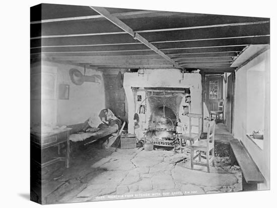 Interior of a Cabin, C.1890-Robert John Welch-Stretched Canvas