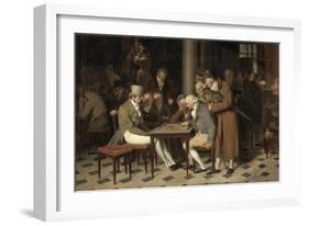 Interior of a Café (La Partie De Dames Au Café Lamblin Au Palais-Roya)-Louis-Léopold Boilly-Framed Giclee Print