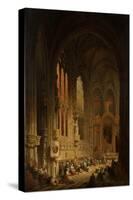 Interior of a Cathedral, 1822 or 1829-David Roberts-Stretched Canvas