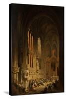 Interior of a Cathedral, 1822 or 1829-David Roberts-Stretched Canvas