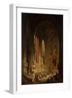 Interior of a Cathedral, 1822 or 1829-David Roberts-Framed Giclee Print