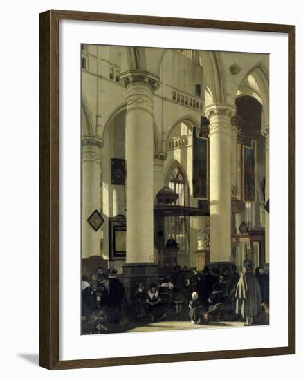 Interior of a Church-Emanuel de Witte-Framed Giclee Print