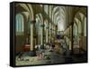 Interior of a Church-Pieter Neeffs the Elder-Framed Stretched Canvas