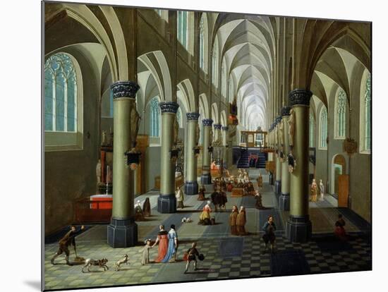 Interior of a Church-Pieter Neeffs the Elder-Mounted Giclee Print